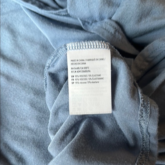 AMERICAN EAGLE Blue BRAIDED STRAP Cotton SWING Casual Dress Sz Med - Picture 9 of 9